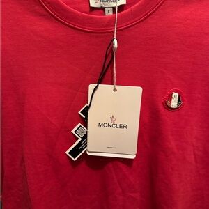 Moncler Vibrant Red long Sleeve Tee
